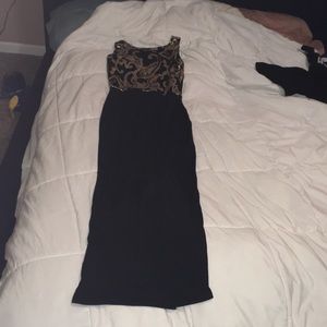 Long Sparkle Party dress with slit! Never worn.